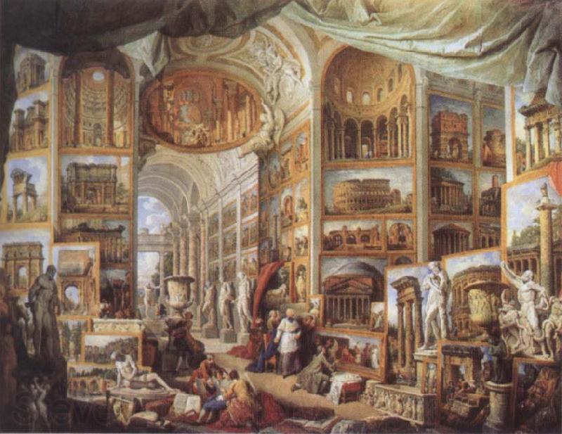 Giovanni Paolo Pannini Roma Antica Spain oil painting art